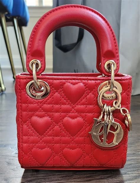 dior handbag black hearts|lady Dior heart bag.